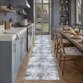 Elroy Modern Abstract Machine Washable Area Rug with Non-Slip Backing