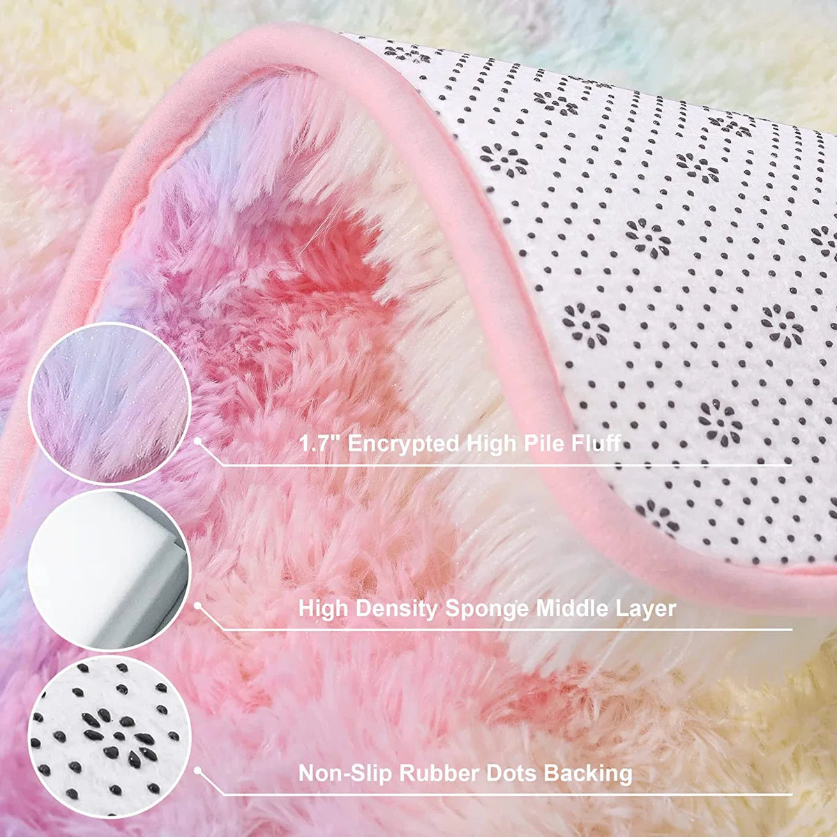 Radyn Abstract Shag Area Rug